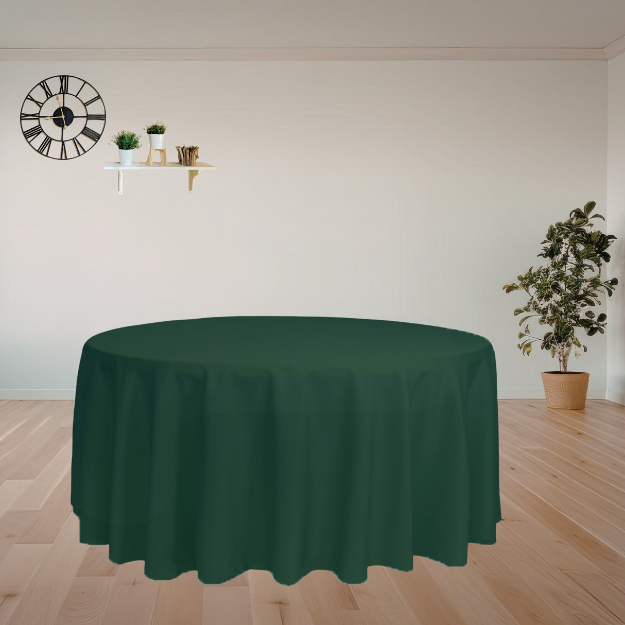 Premium Polyester Round Tablecloth (Made in USA)