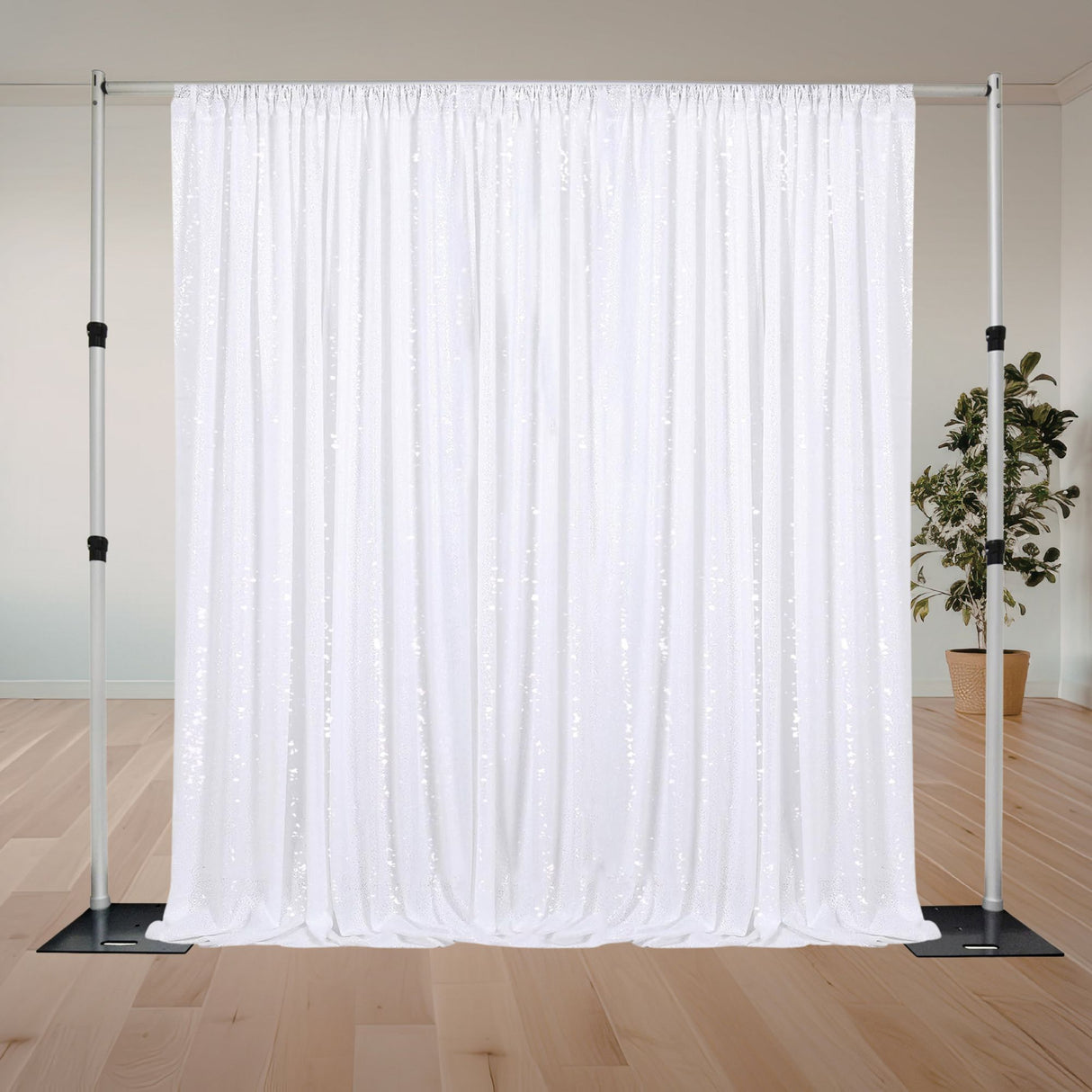 Premium Sequin Curtain Backdrop Panel (5' x 12') (Made in USA)
