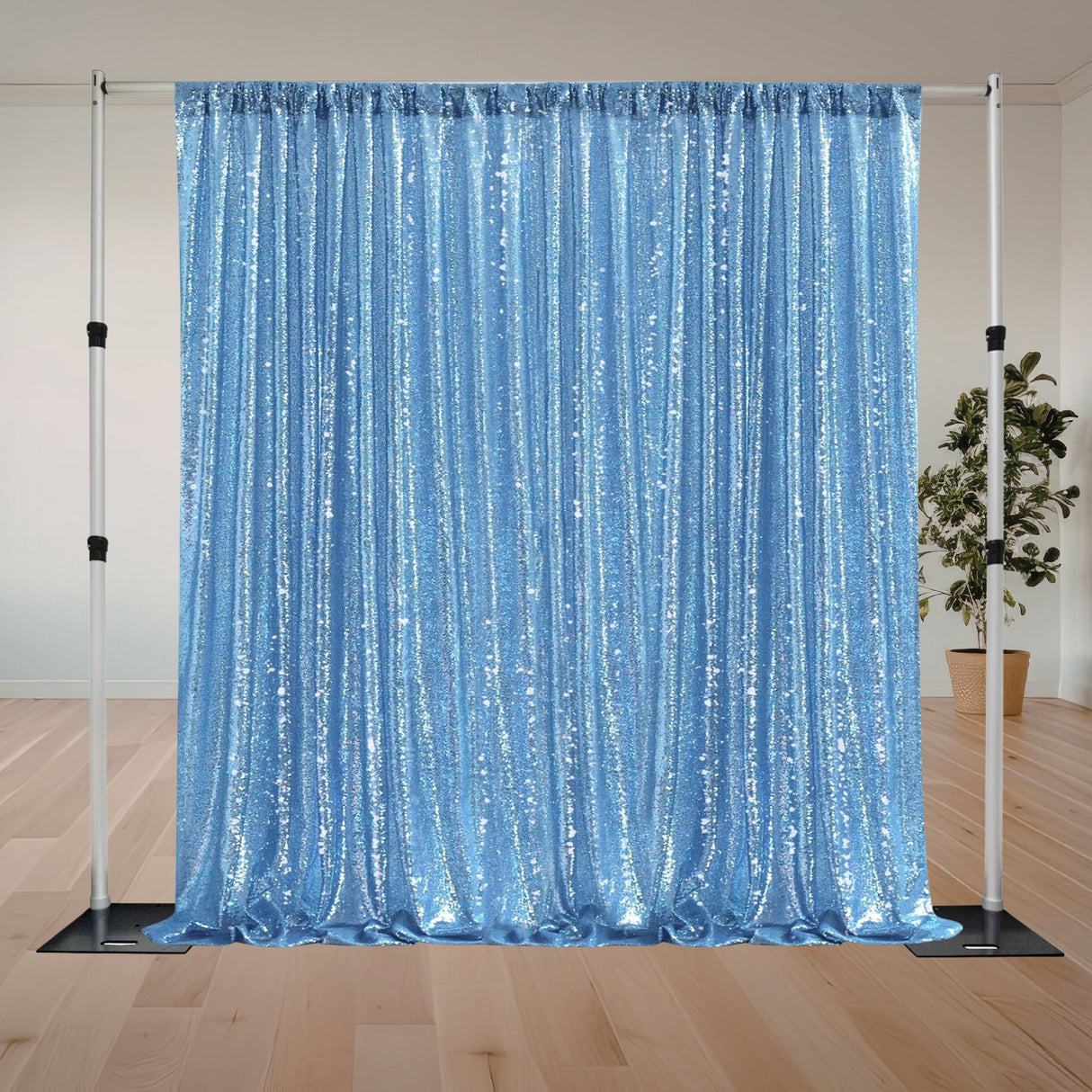 Premium Sequin Curtain Backdrop Panel (5' x 12') (Made in USA)