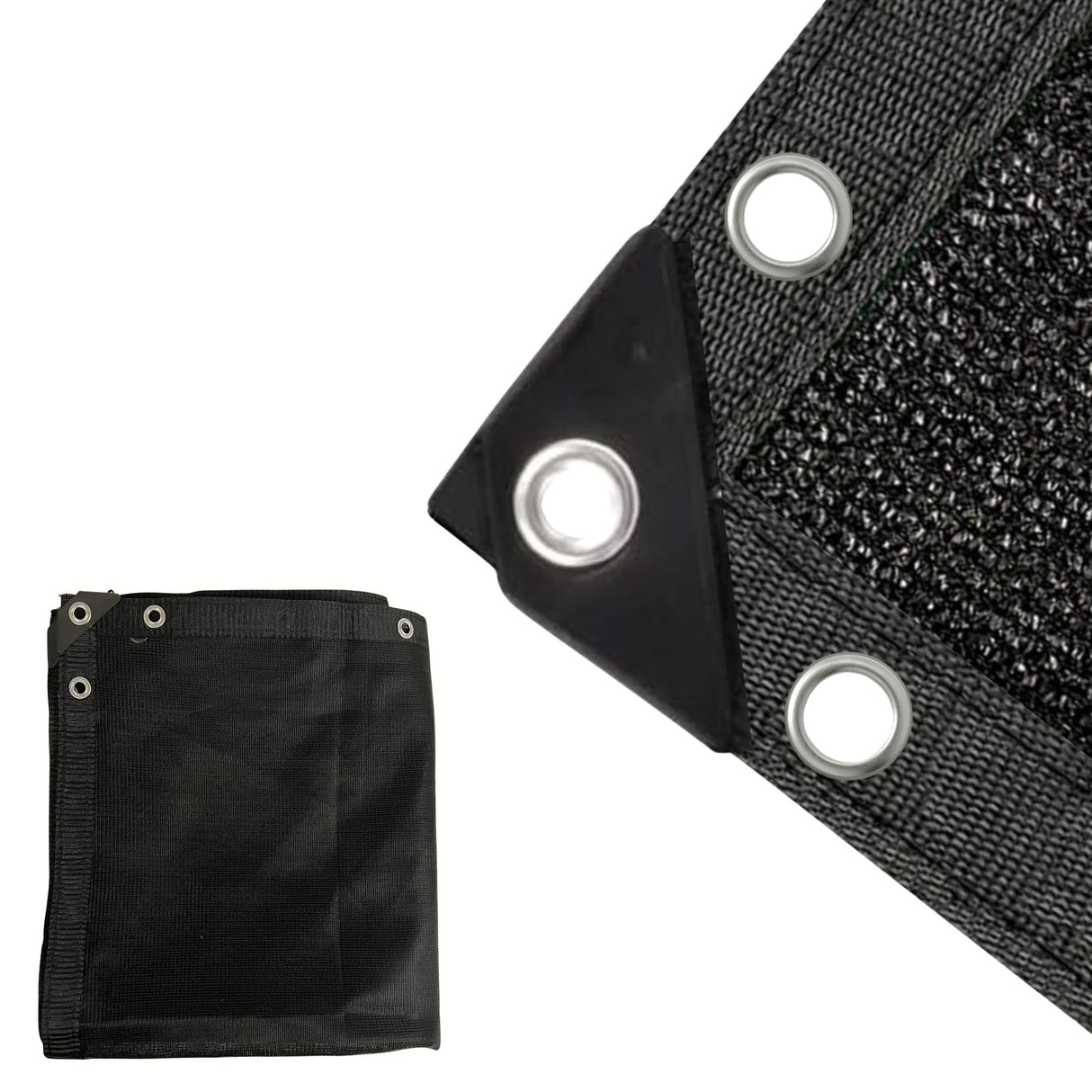 Black Privacy Mesh Tarp