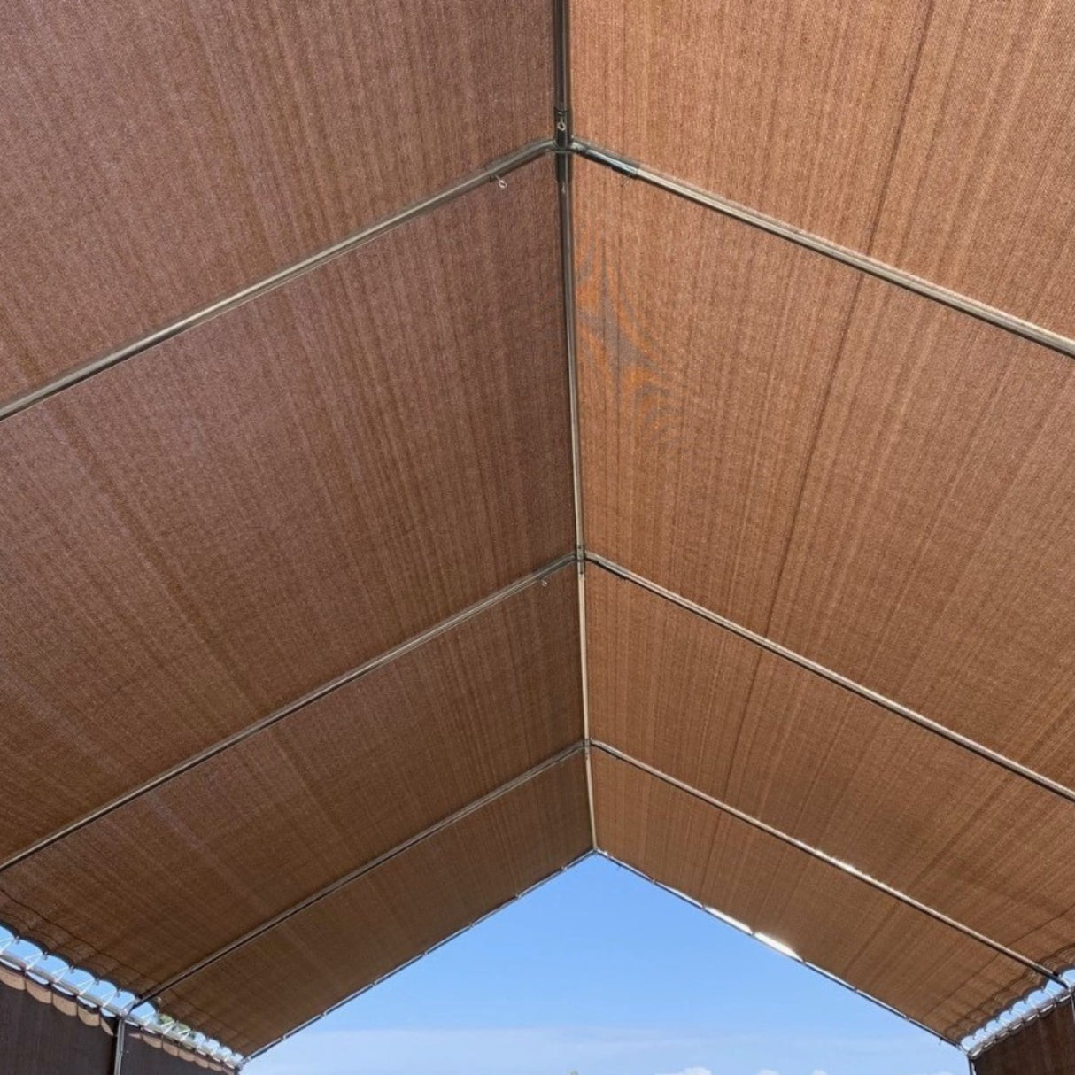 95% Privacy Brown Mesh Tarp