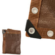 Brown Privacy Mesh Tarp