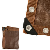 Brown Privacy Mesh Tarp