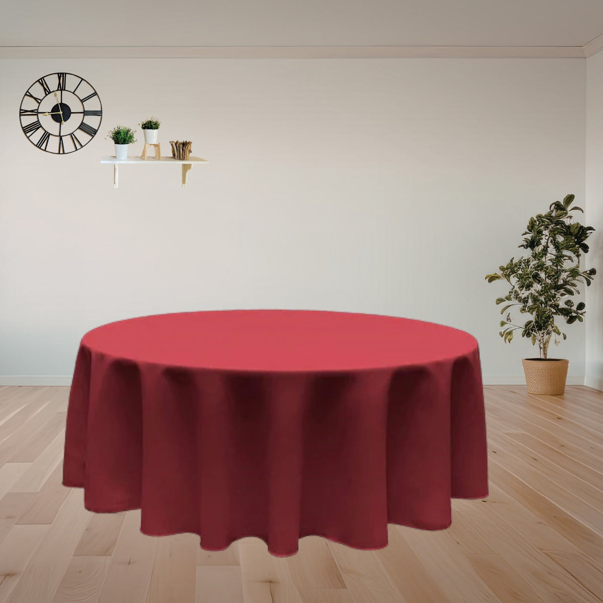 Premium Polyester Round Tablecloth (Made in USA)
