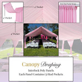 Premium Kiana Interlock Poly Canopy Draping Panel (Made in USA)