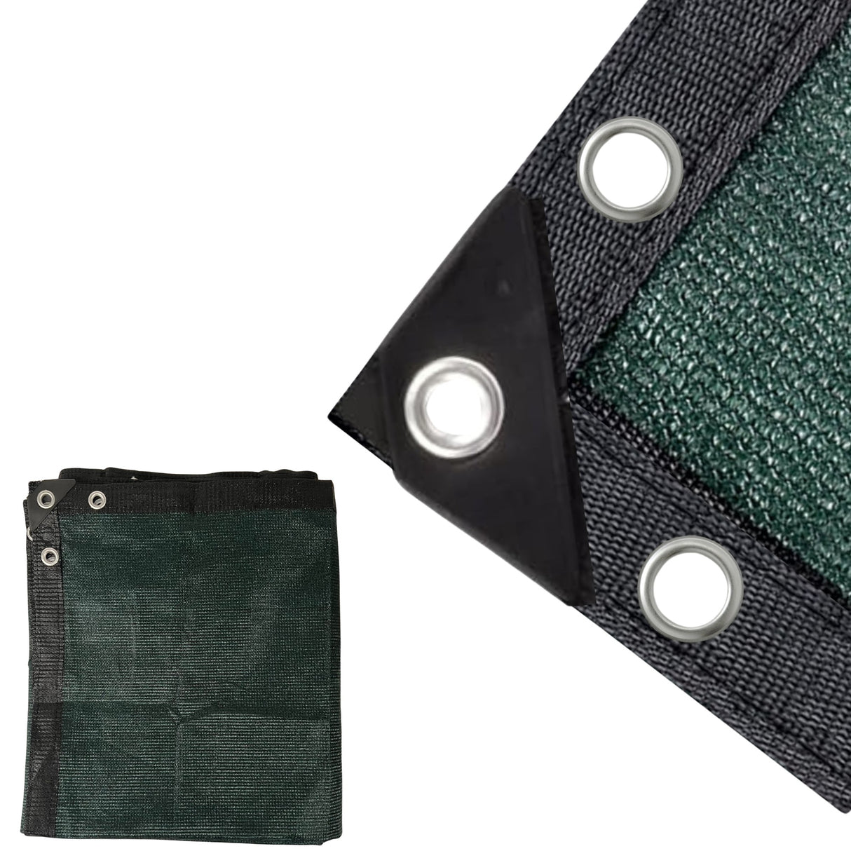 Dark Green Privacy Mesh Tarp