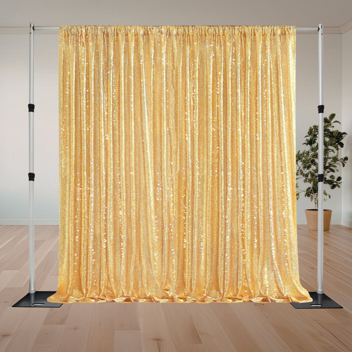 Premium Sequin Curtain Backdrop Panel (5' x 12') (Made in USA)