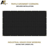 95% Privacy Brown Mesh Tarp
