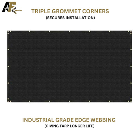 Heavy Duty Black Mesh Tarp