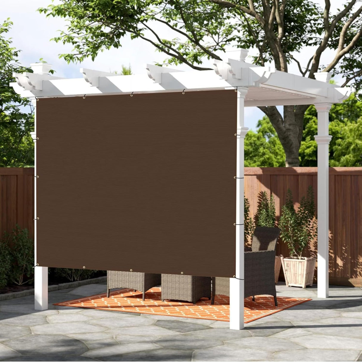 95% Privacy Brown Mesh Tarp