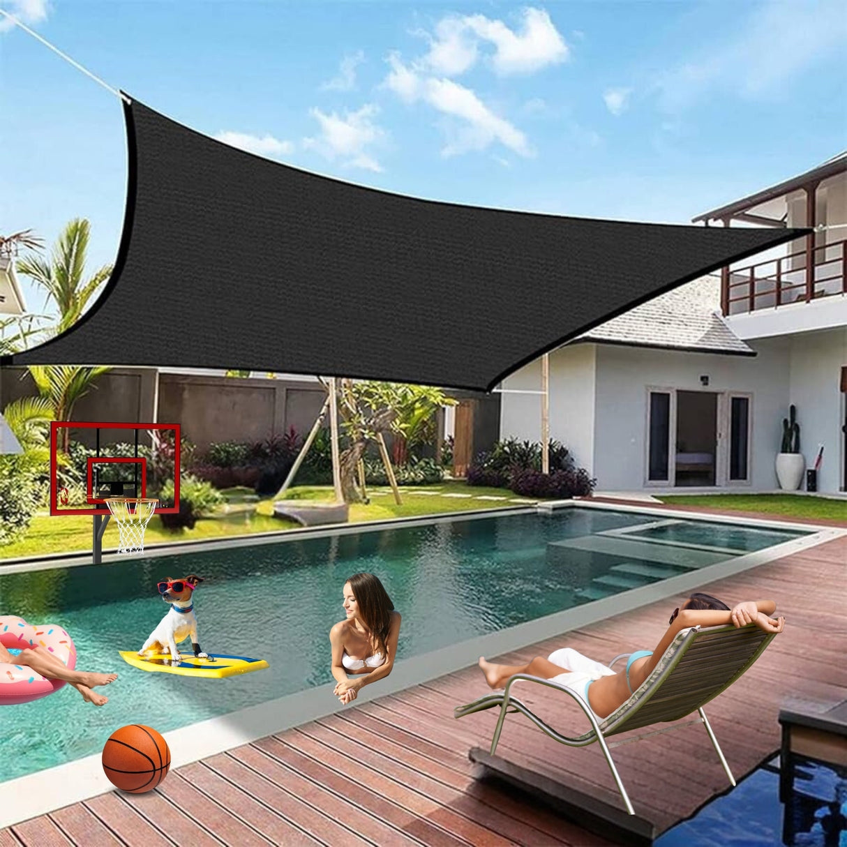 73% Shade Black Mesh Tarp