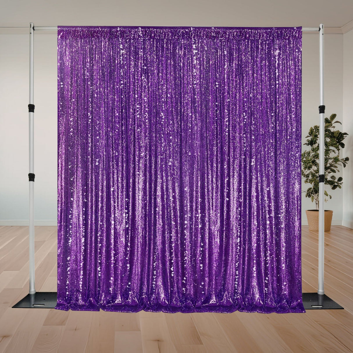Premium Sequin Curtain Backdrop Panel (5' x 12') (Made in USA)
