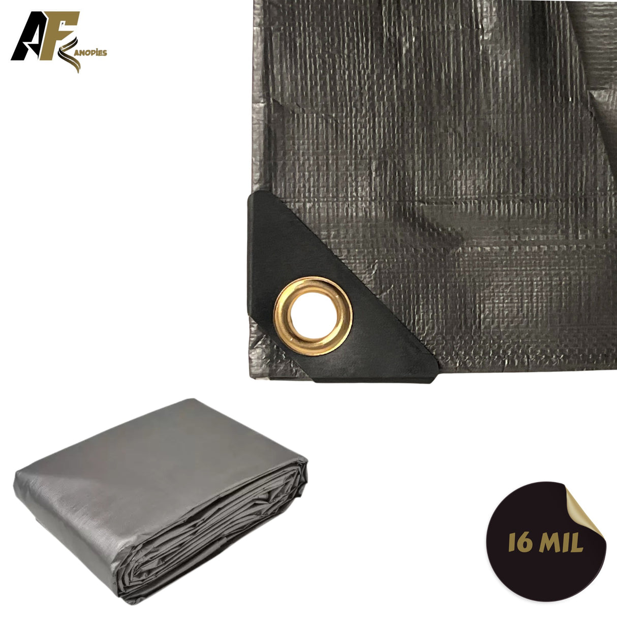 Silver Ultra Heavy Duty Poly Tarp