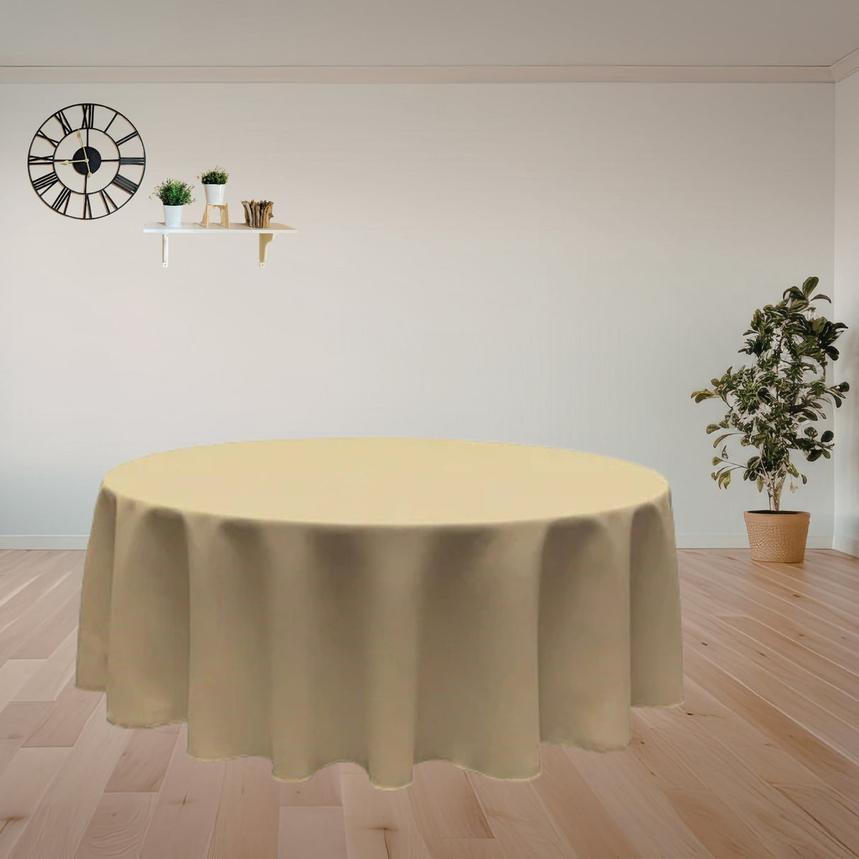 Premium Polyester Round Tablecloth (Made in USA)