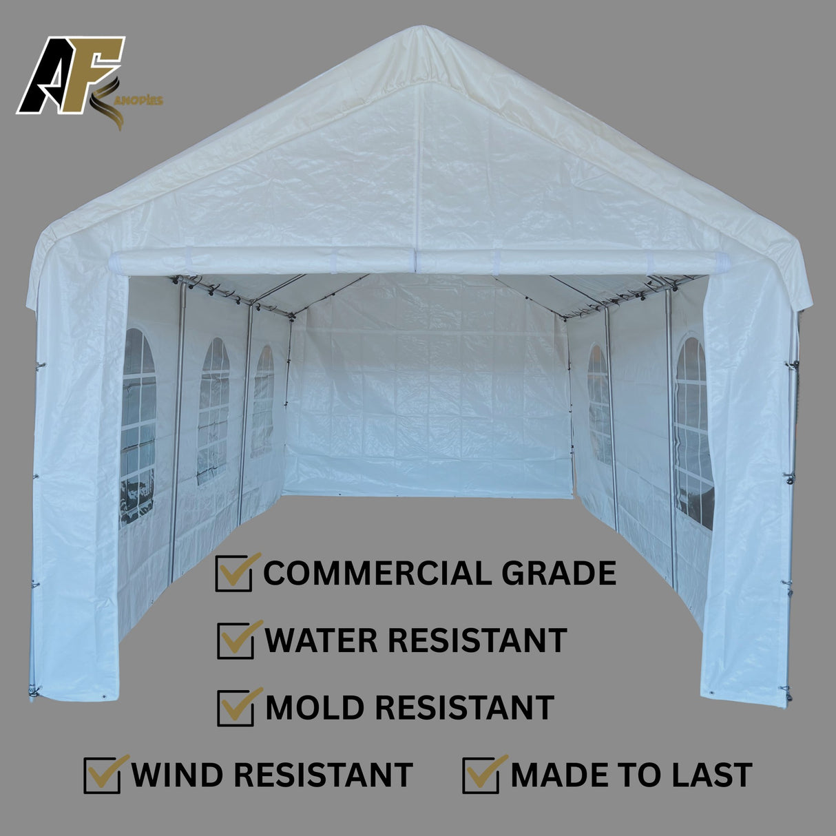 Canopy Front Zippered End Panel