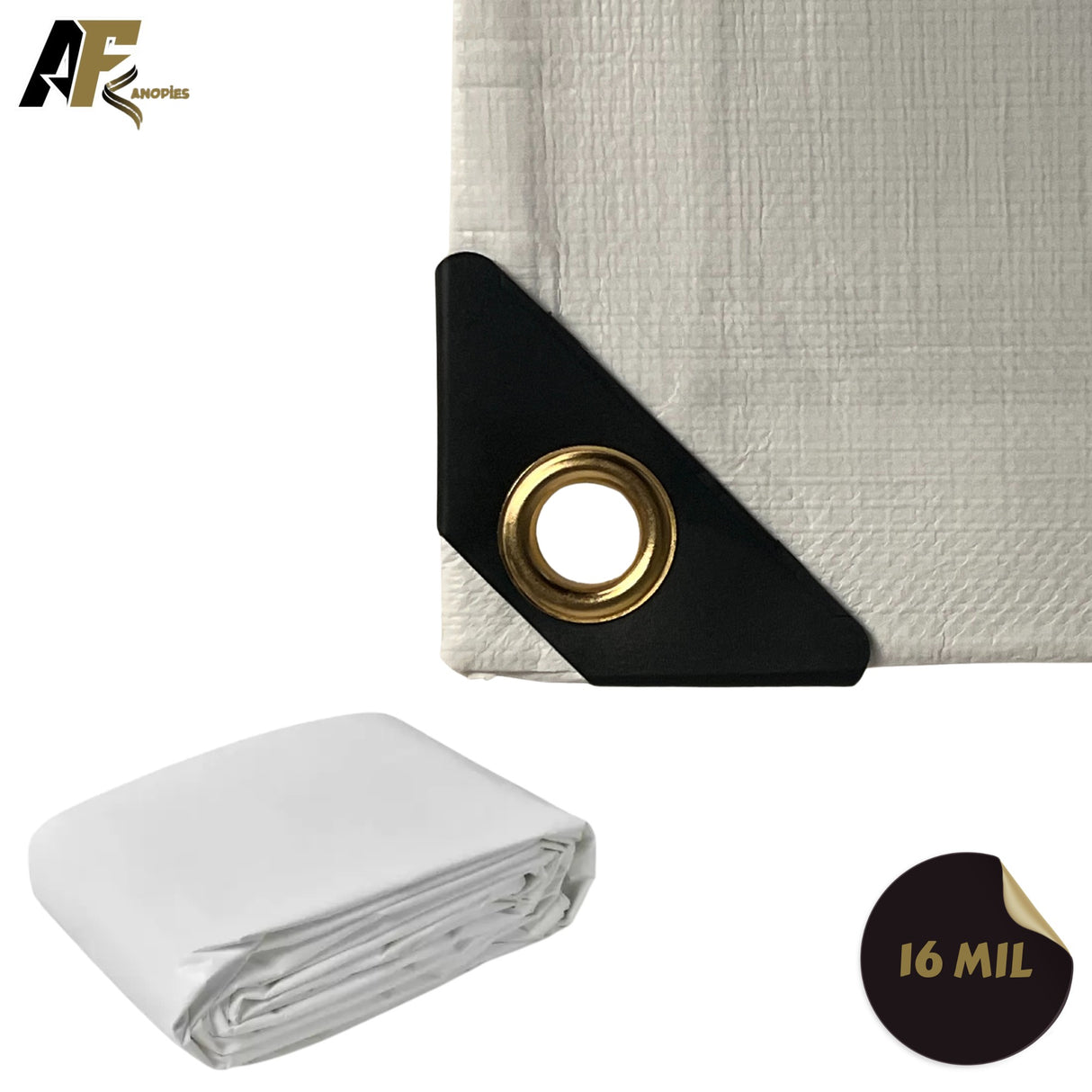 White Ultra Heavy Duty Poly Tarp